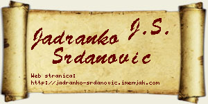 Jadranko Srdanović vizit kartica
